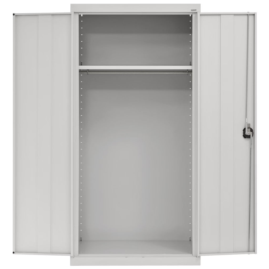 Elite Series Wardrobe Cabinet with Adjustable Shelf, 36"W x 24"D x 72"H, Dove Gray