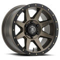 ICON Alloys Rebound, Bronze, 17 x 8.5 / 6 x 5.5, 0mm Offset, 4.75" BS