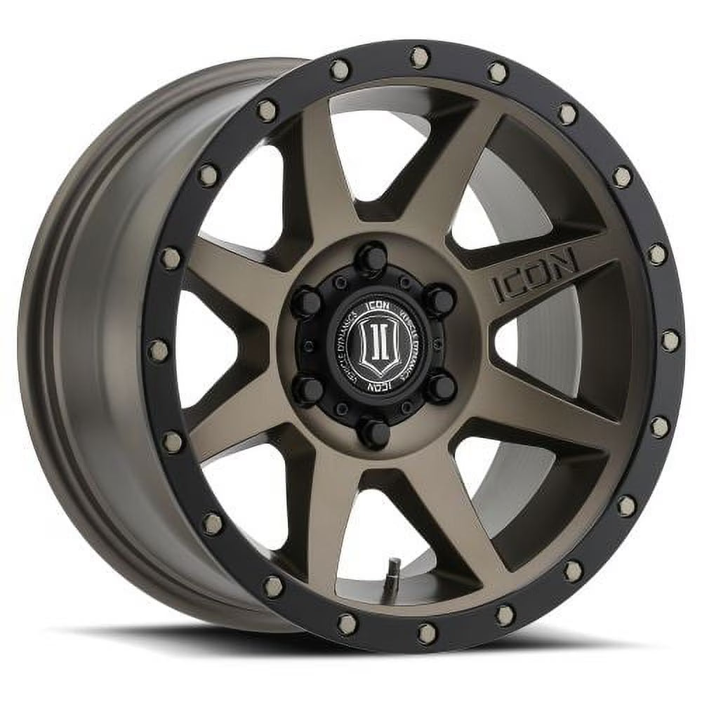 ICON Alloys Rebound, Bronze, 17 x 8.5 / 6 x 5.5, 0mm Offset, 4.75" BS