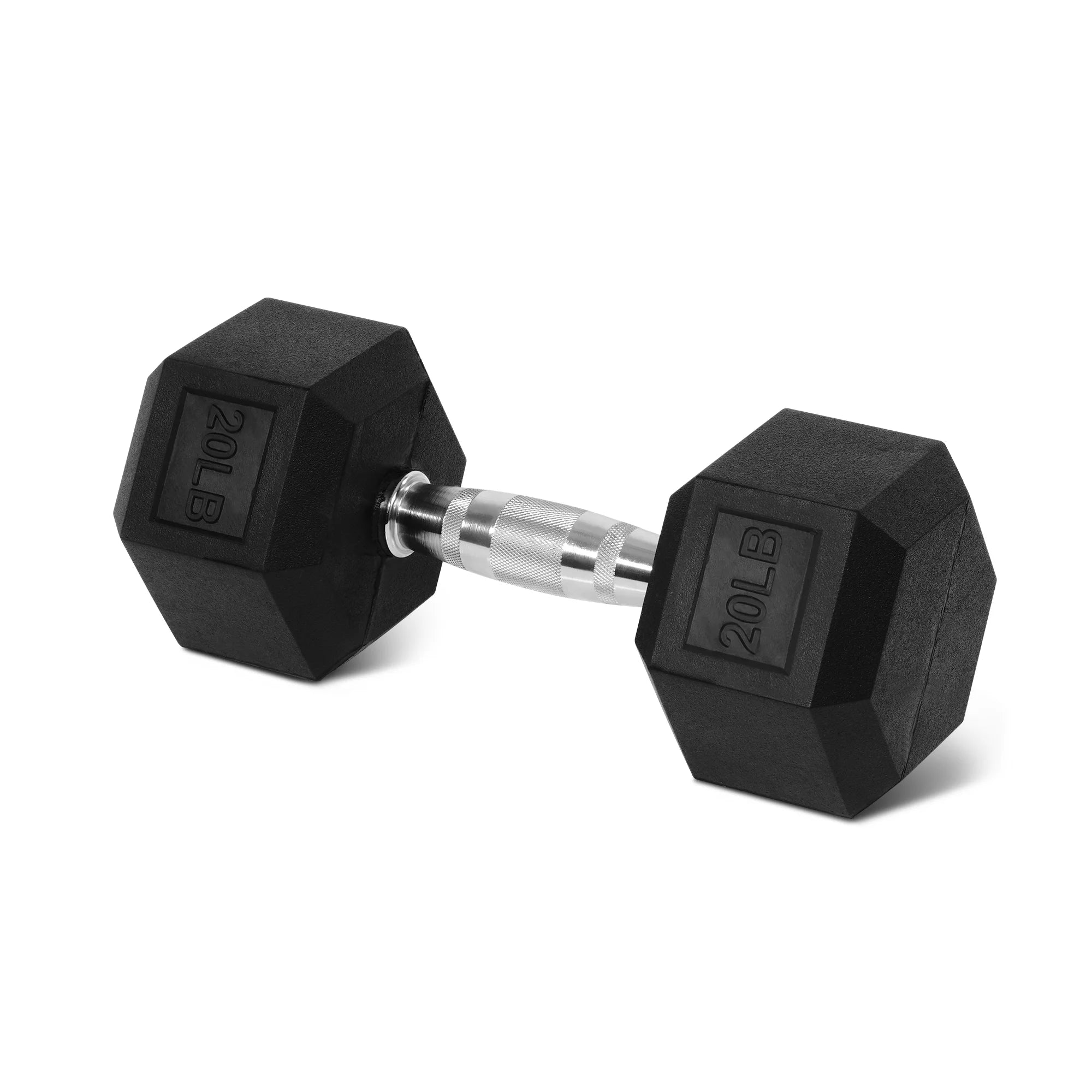 BalanceFrom Non Slip Grip Rubber Hex Dumbbell Set, 5.00 x 12.00 x 5.00 in