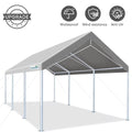 Quictent 10’ x 20’ x 8.7’ Silver Gray Carport