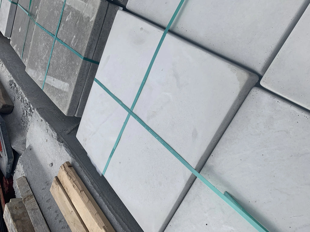NuCast Precast Concrete Patio Stone - Slate (soft-wave) Texture - 2" x 24" x 24" - QTY OF 1