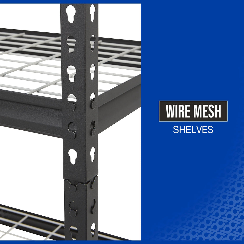 Strongway Heavy-Duty Wire Shelving Unit, 5 Shelves, 4000-Lb. Capacity, 36in.W x 18in.D x 72in.H