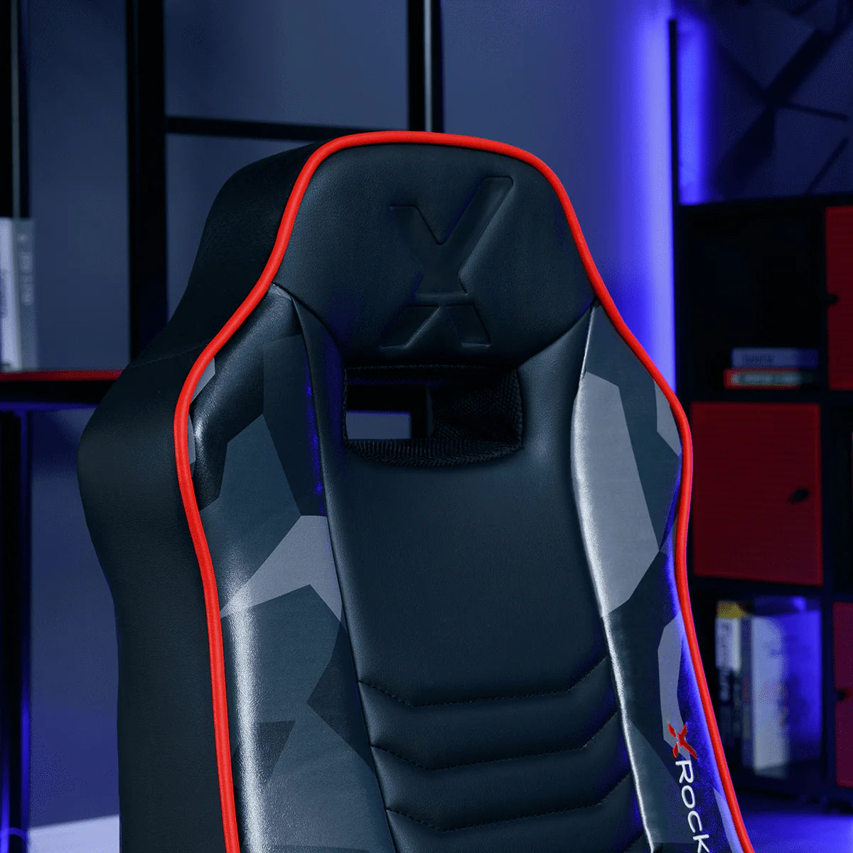 X Rocker Bolero Jr 2.1 Audio Pedestal Gaming Chair, Black PU 26.77" x 24.41" x 36.81"