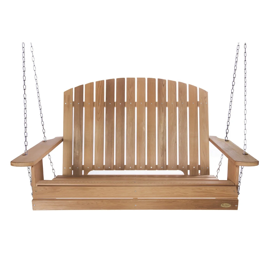 All Things Cedar PO72-S Cedar Pergola Garden Arbor Swing Outdoor Set - 82L x 72W x 74H