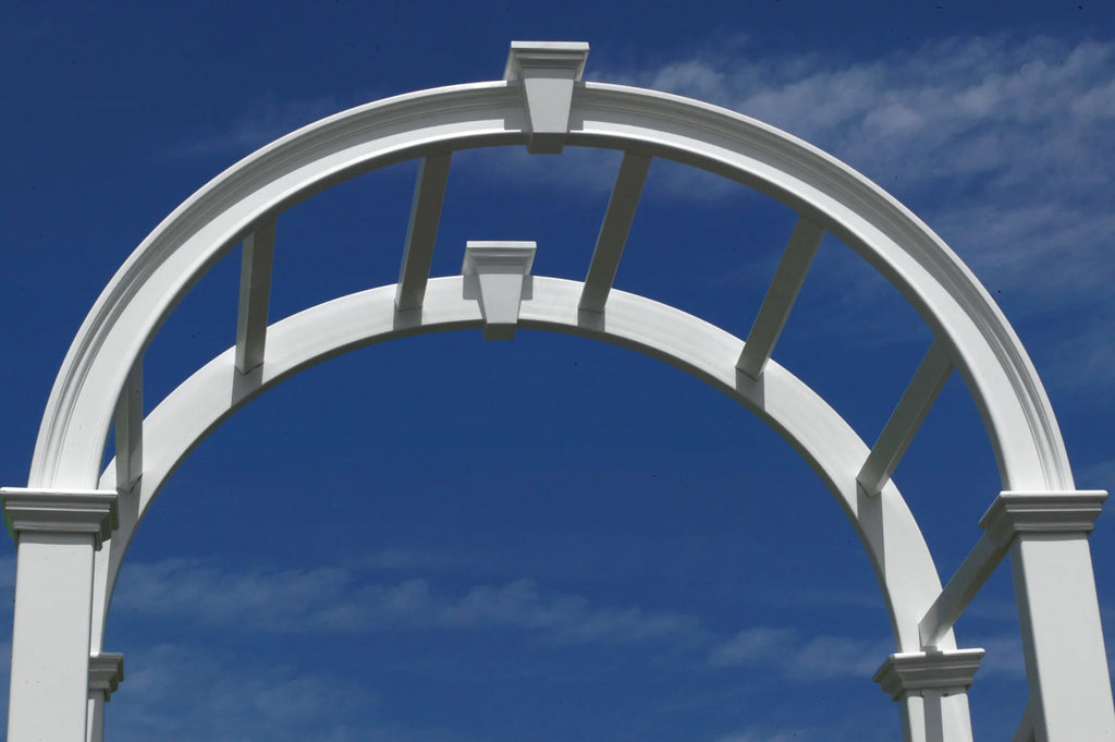 Vita 49" L x 24" W x 91.6" H Vienna Classic Vinyl Arbor, White, VA68144