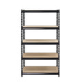 Muscle Rack 30 in. W x 60 in. H x 12 in. D 5-Tier Black Steel Shelving Unit