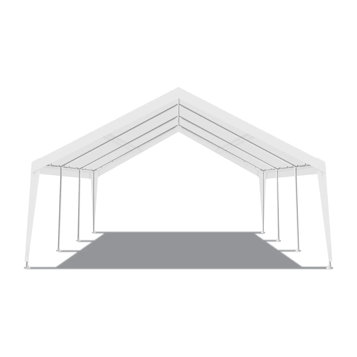 King Canopy Expandable Canopy 12' x 20' / 20' x 20', Steel Frame, 8-Leg, White