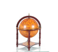 16.5" x 16.5" x 22" Red Globe with Chess Holder