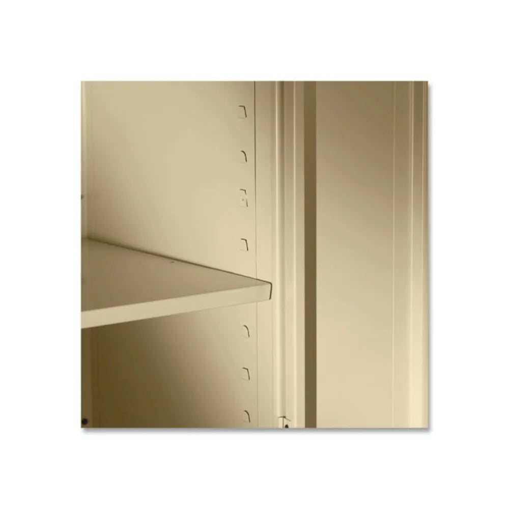 Tennsco Storage Cabinet (Unassembled) 2470 36" x 24" x 78" - 5 x Shelf(ves) - 2 x Standard Door(s) - Heavy Duty, Locking Door, Hinged Door, Reinforced, Carrying Handle, Durable, Adjustable Leveler, Ru