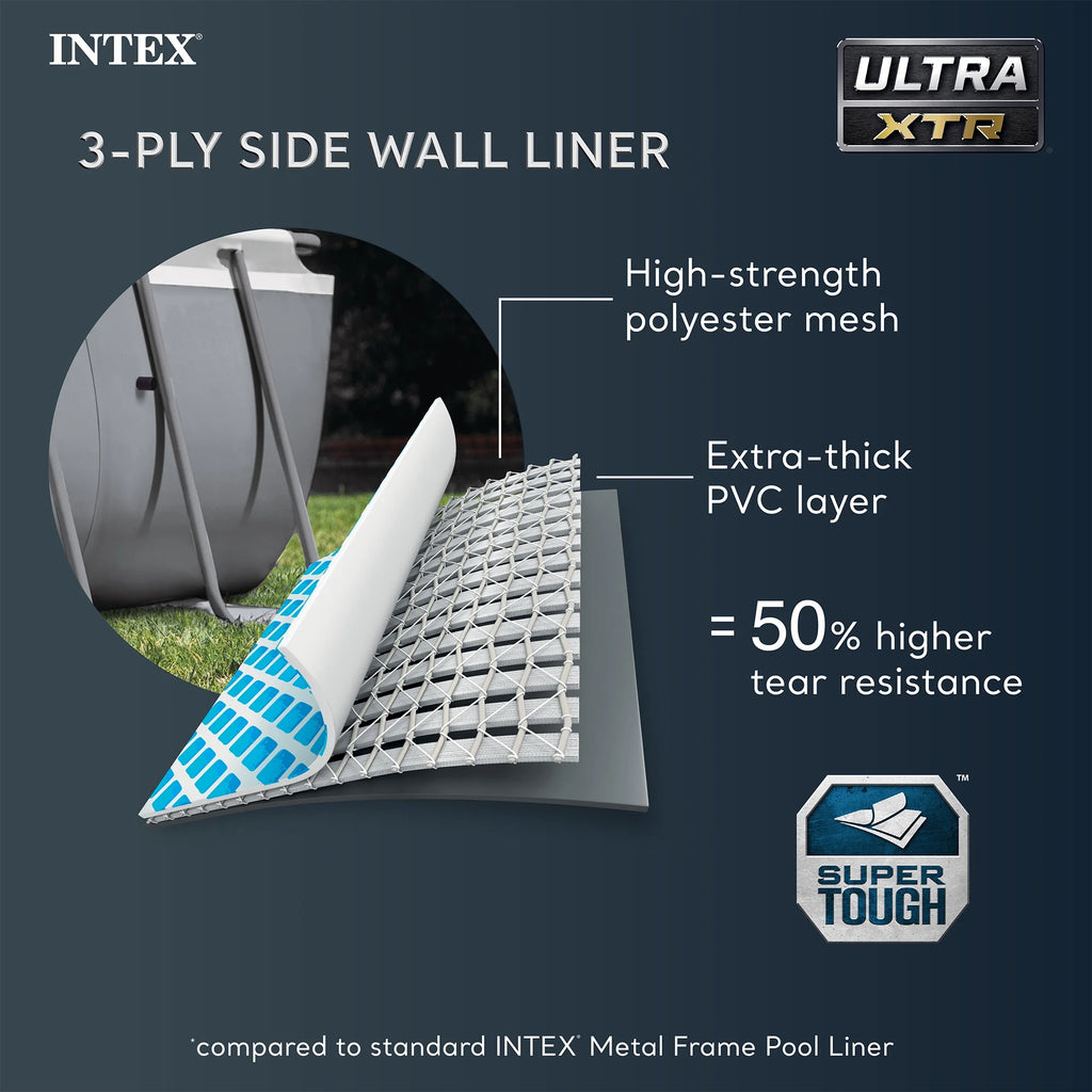 INTEX 32ft x 16ft x 52in Ultra XTR Above Ground Pool & Deluxe Maintenance Cleaning Kit
