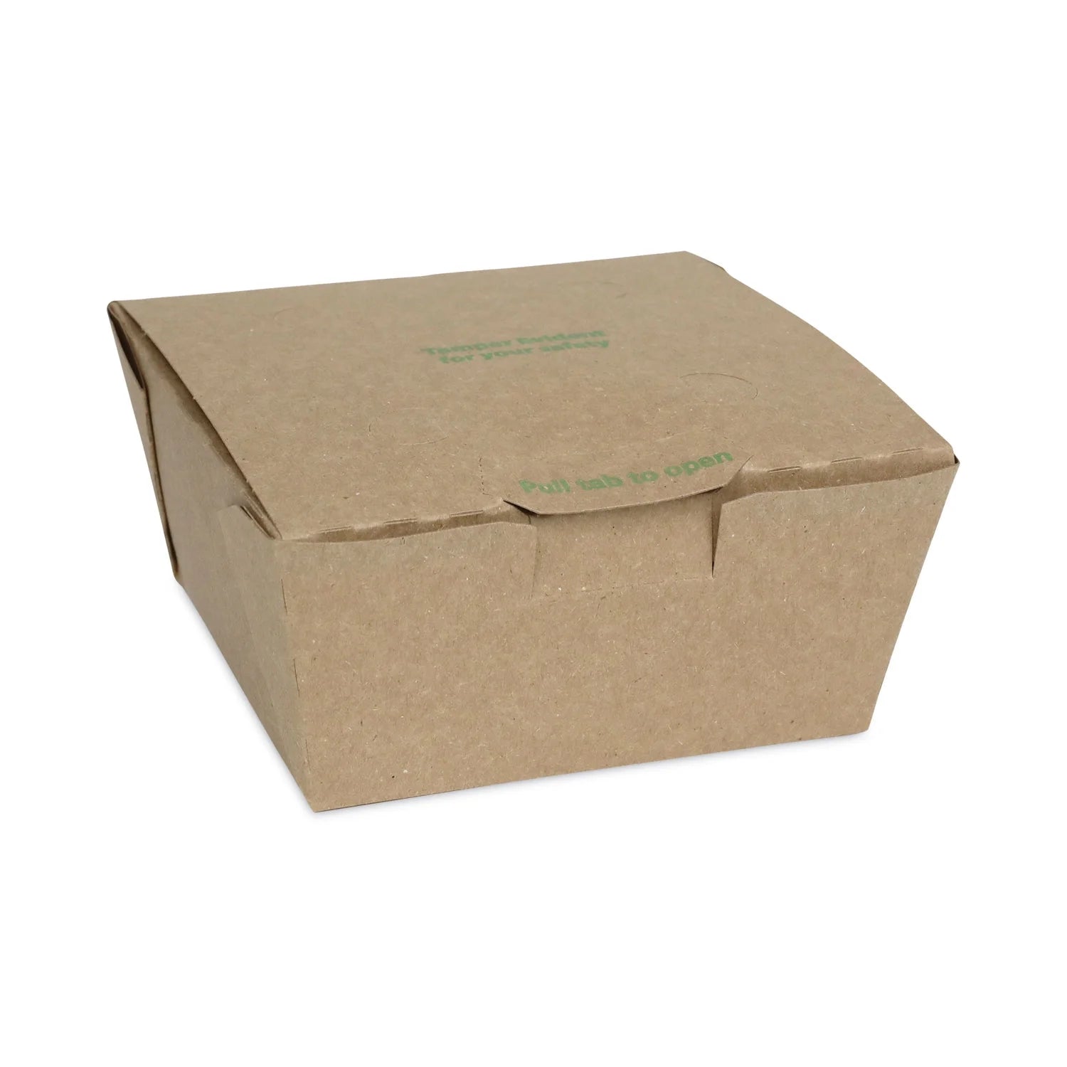 Pactiv Evergreen EarthChoice Tamper Evident OneBox Paper Box, 4.5 x 4.5 x 2.5, Kraft, 312/Carton -PCTNOB01KECTE