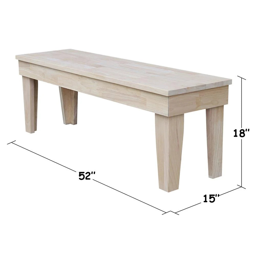 Double X-Back Bench With Arms and Shelf