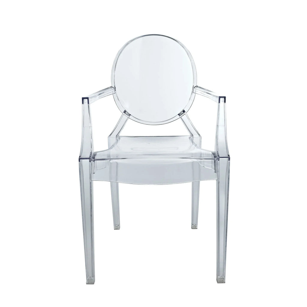 Modway Casper Miniature Chair in Clear, 3.5"l x 3.5"w x 6.5"h"