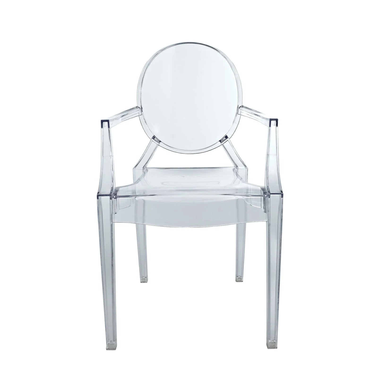 Modway Casper Miniature Chair in Clear, 3.5"l x 3.5"w x 6.5"h"