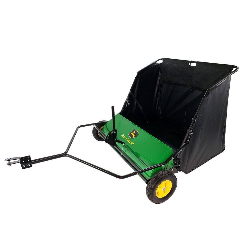 42-Inch Tow-Behind Lawn Sweeper with 24 Cu. Ft. Hopper, 6 Brush System for Lawn Tractors & Mowers