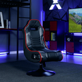 X Rocker Bolero Jr 2.1 Audio Pedestal Gaming Chair, Black PU 26.77" x 24.41" x 36.81"