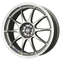 Enkei J10 17 x 7 in. 5 x 100 Bolt Pattern 38 mm Offset Silver with Machined Lip Wheel