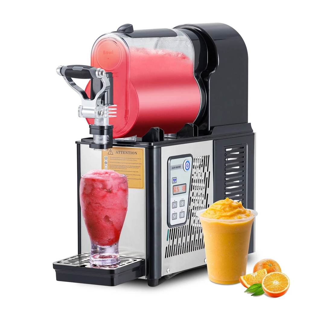 3L Slush Machine - Stainless Steel Frozen Drink Maker with Self-Cleaning Function