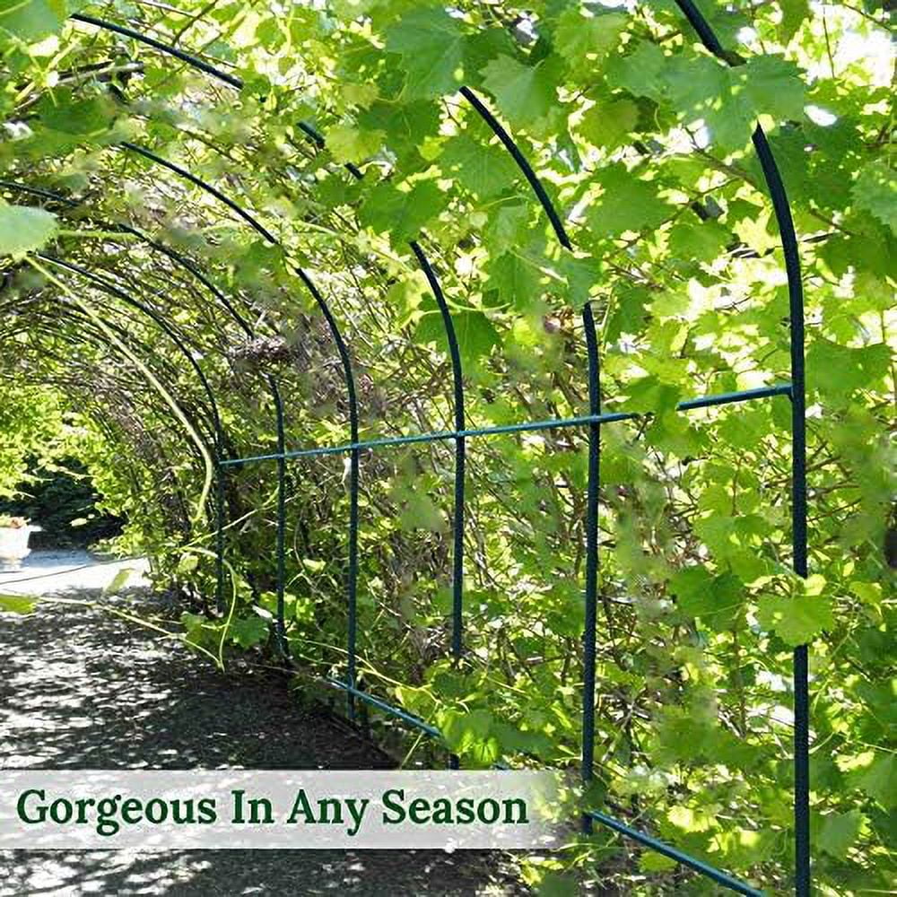 Steel Garden Arch Metal Garden Arch Multi-Size Climbing Plants Arch Arbor (6.5'x 7' x 7.2')