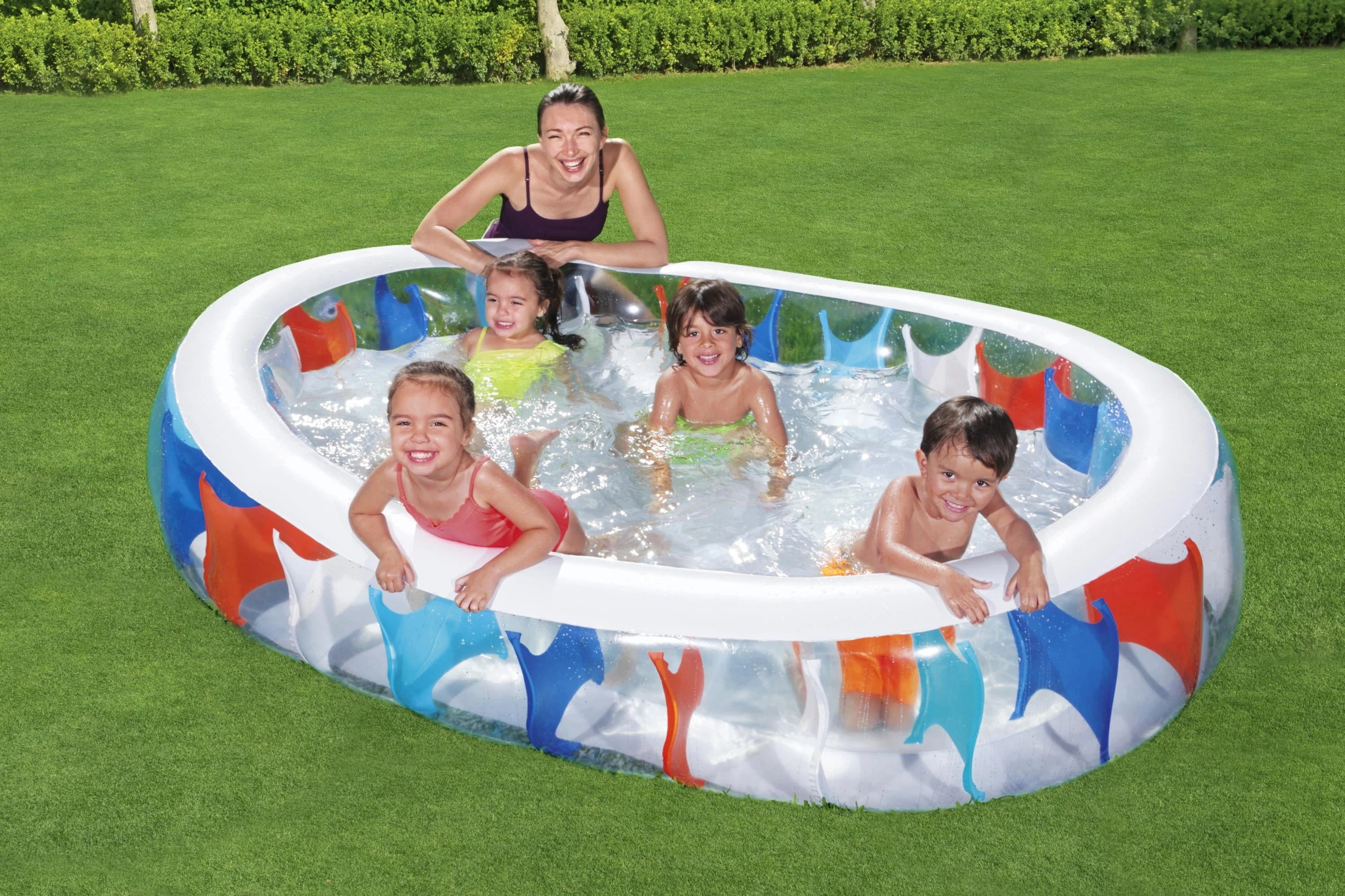 H2OGO! 7'6" x 60" x 20" Elliptic Inflatable Play Pool