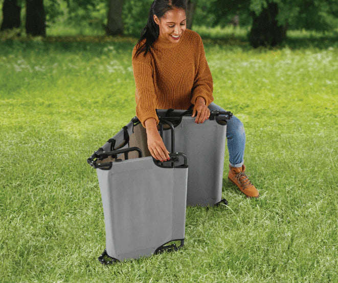 Ozark Trail Camping Folding with Easy Setup Cot, Gray Color, Adult, Open Size 75.6 in x 25 in x 8.46in