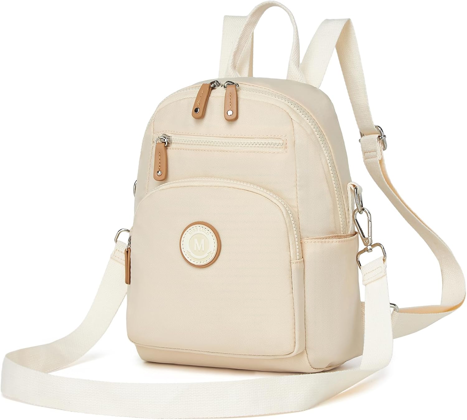 Small casual polyester backpack for women