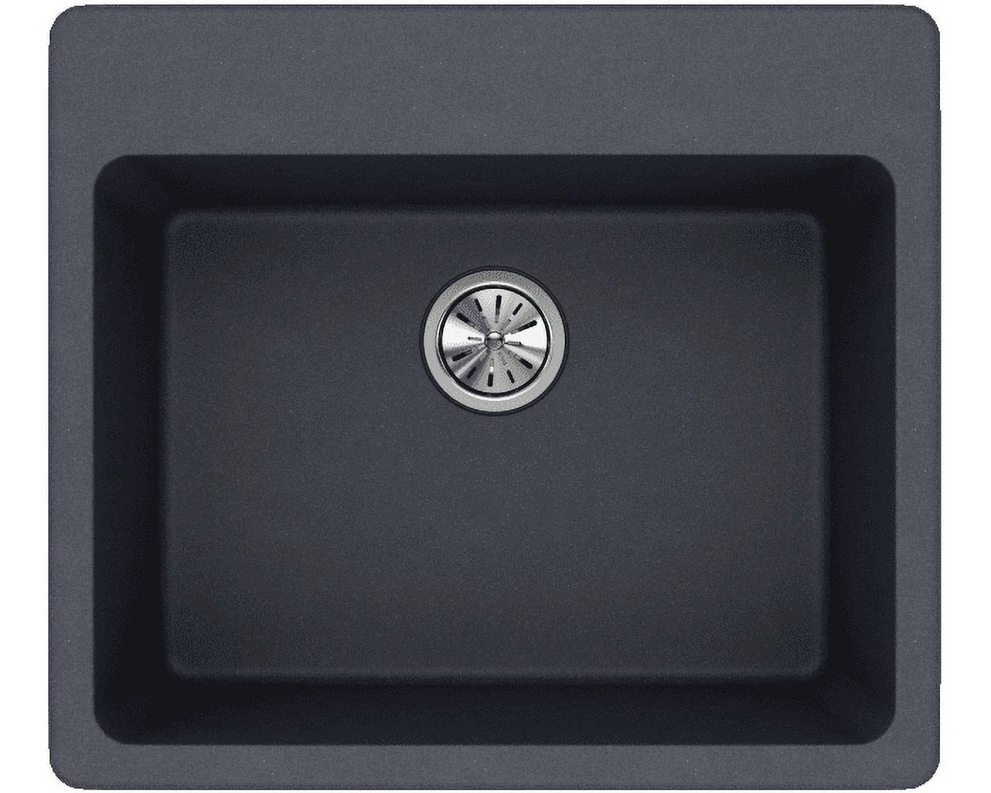 Elkay Quartz Classic 25" x 22" x 9-1/2", Single Bowl Drop-in Sink, Greystone