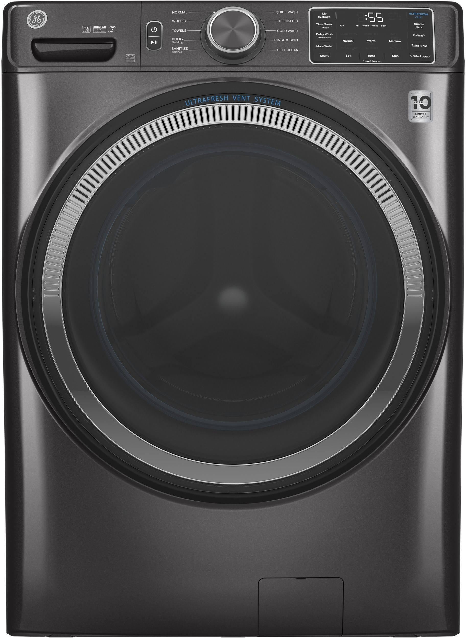 4.8 Cu. Ft. Front Load Washer - Large Capacity Washing Machine