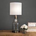 nuLOOM Vista 29" Glass Table Lamp, 29" H x 12" W x 12" D, Gold