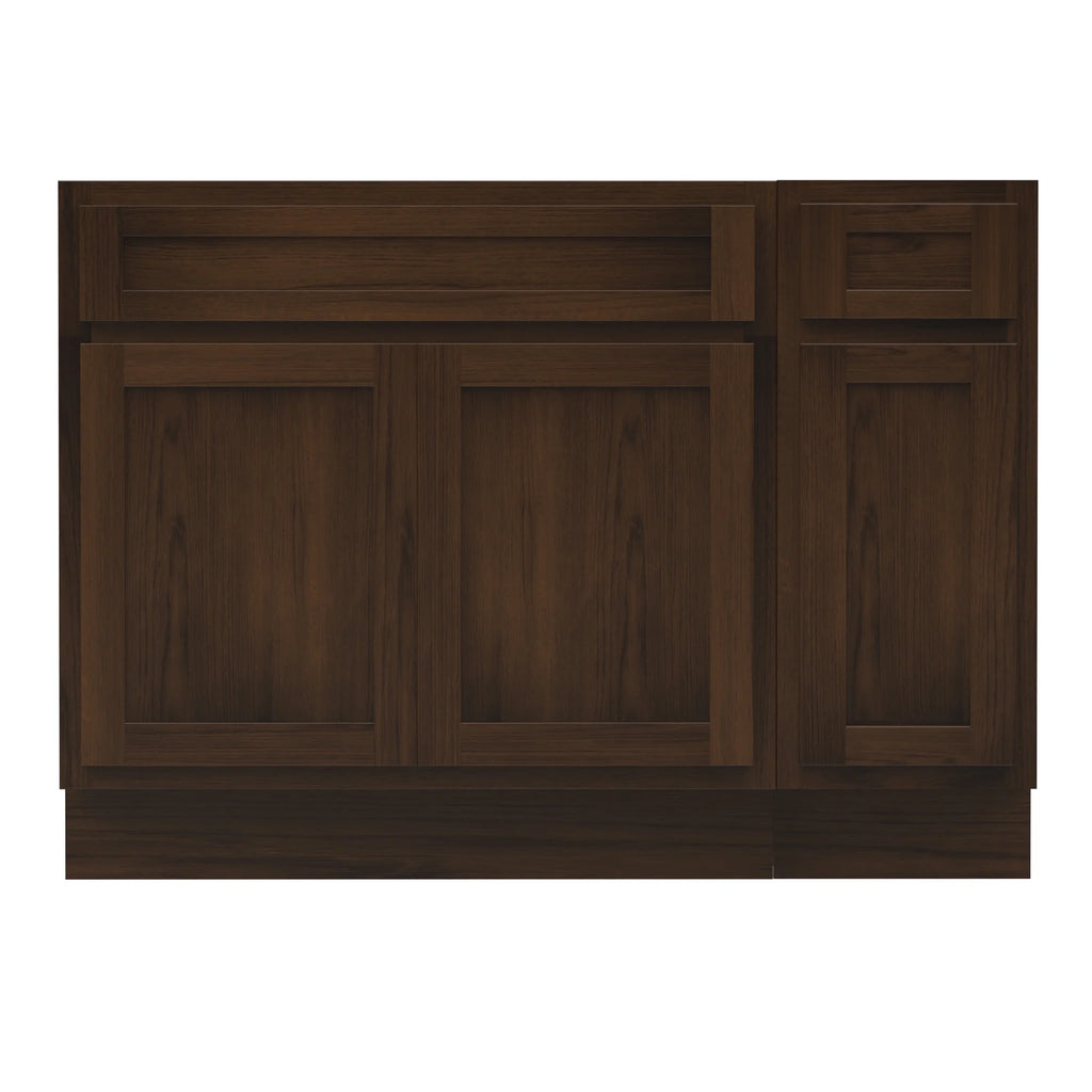 45 in. W x 21 in. D x 32.5 in. H Bath Vanity Cabinet without Top in Brown