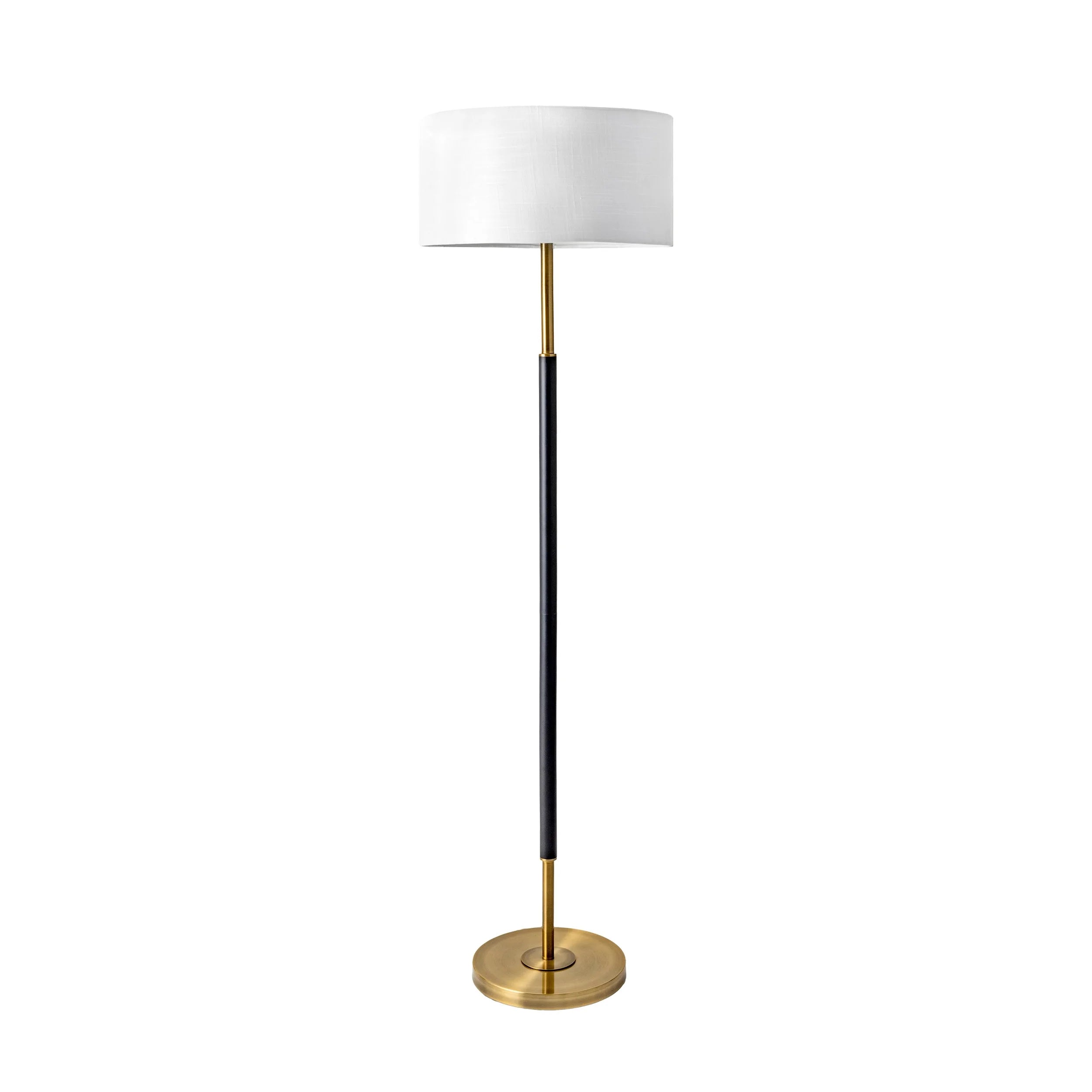 nuLOOM Marshall 61" Metal Floor Lamp, 60.5" H x 17" W x 17" D, Black