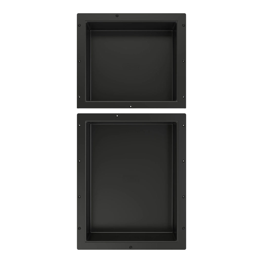 Tile Redi RND1614S-20 Redi Niche 16" x 34" x 4" Double Recessed Shelf Gray