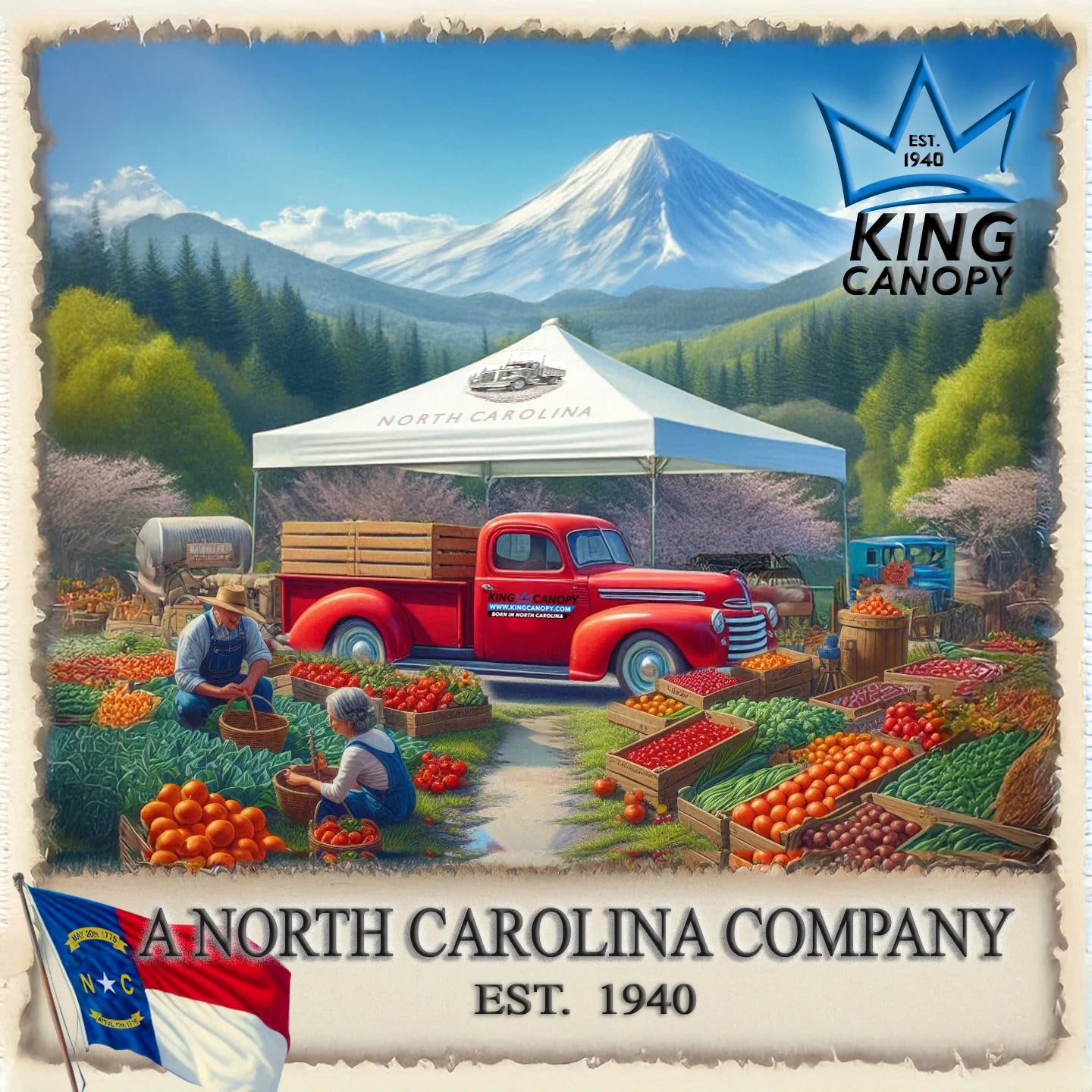 King Canopy Expandable Canopy 12' x 20' / 20' x 20', Steel Frame, 8-Leg, White