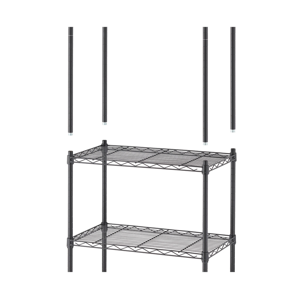 TRINITY 3-tier Modular Wire Shelving Rack 23' x 13' x 30', NSF, 2-pack