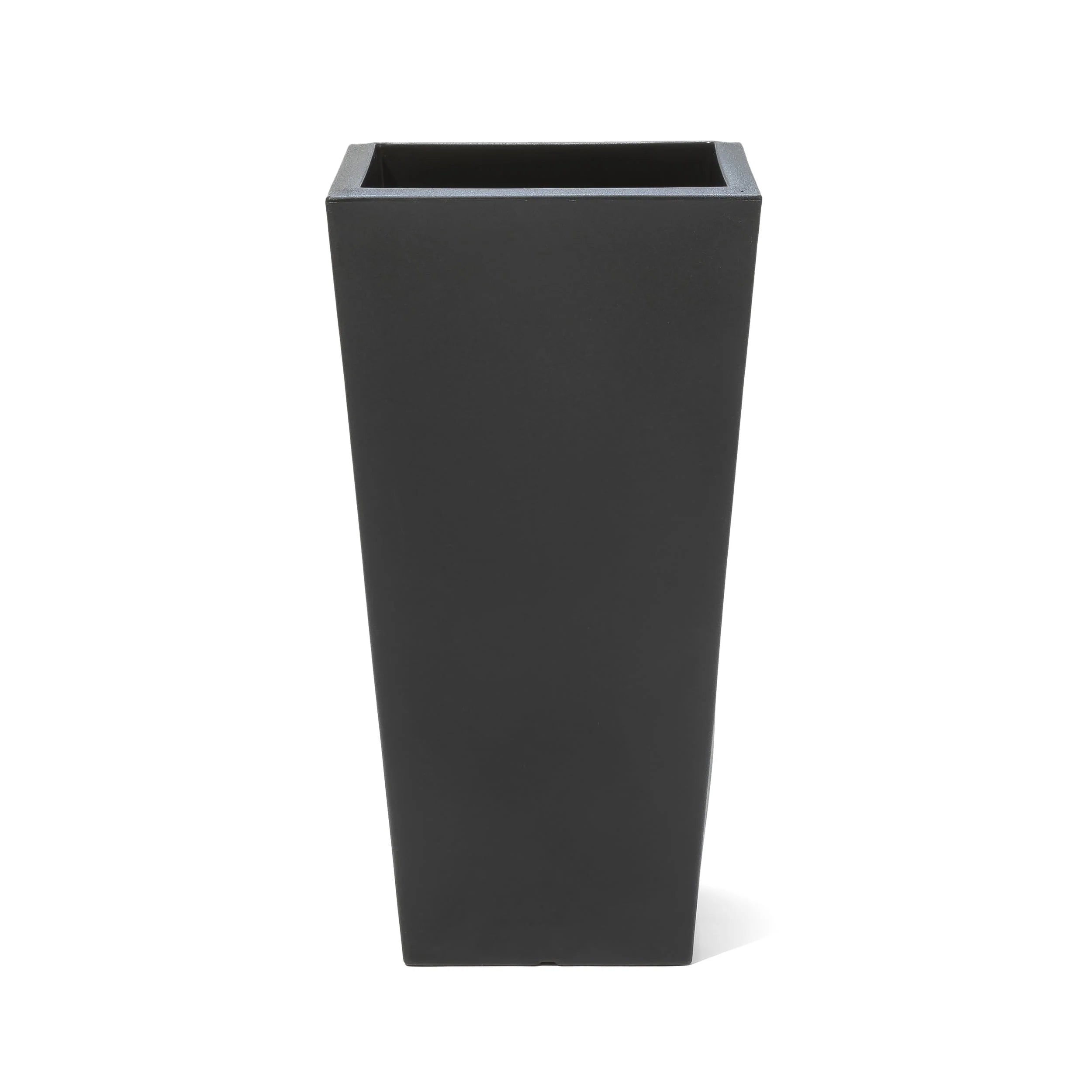 Step2 Tremont 2pk Plastic Black Square Planter 15" W x 15" D x 28" H