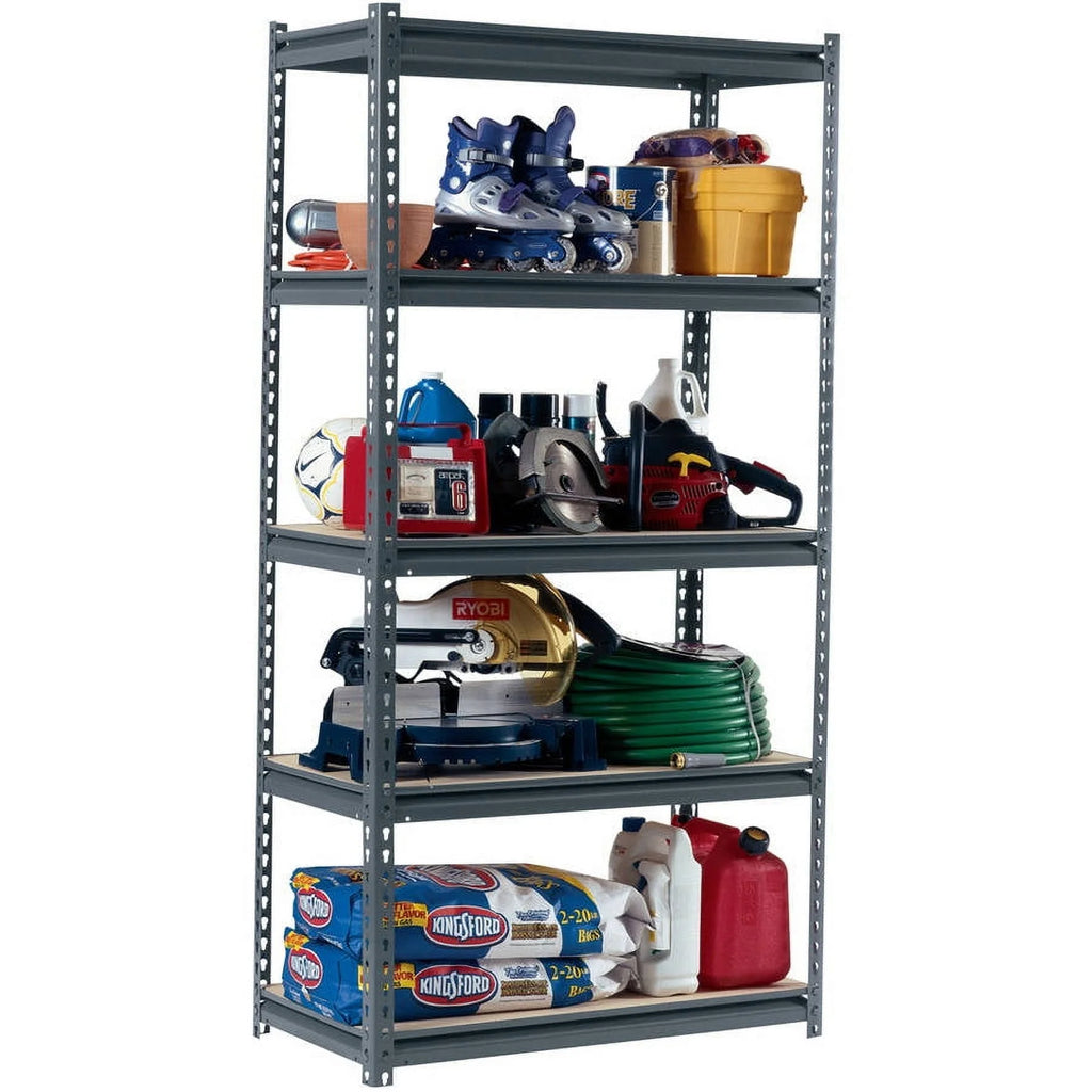 Edsal 36" W x 24" D x 72" H Steel Commercial Shleving Unit, 1250-pound Capacity