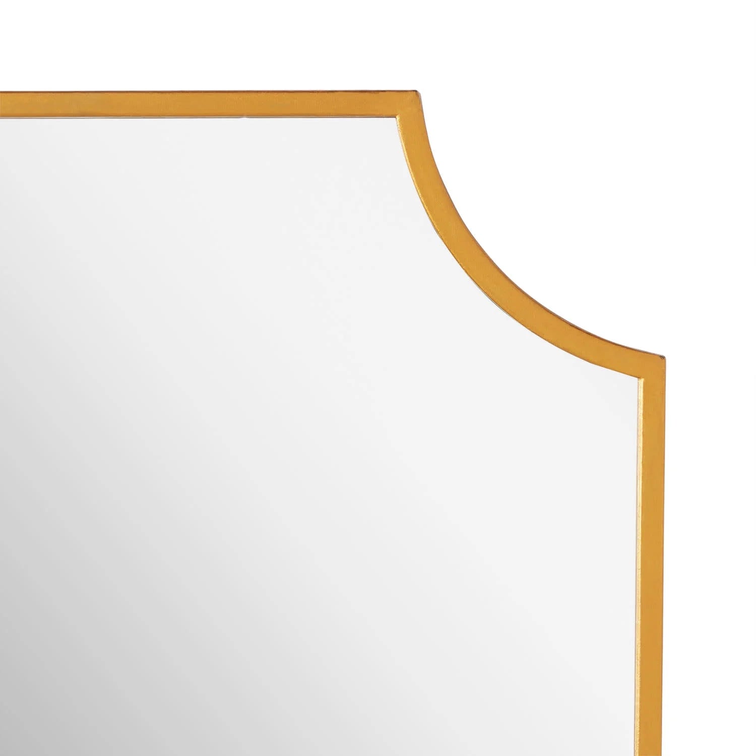 34" x 24.25" x 1" Wall Bathroom Vanity Mirror -IRON, MIRROR & ACRYLIC BACK- Gold Leaf -GL