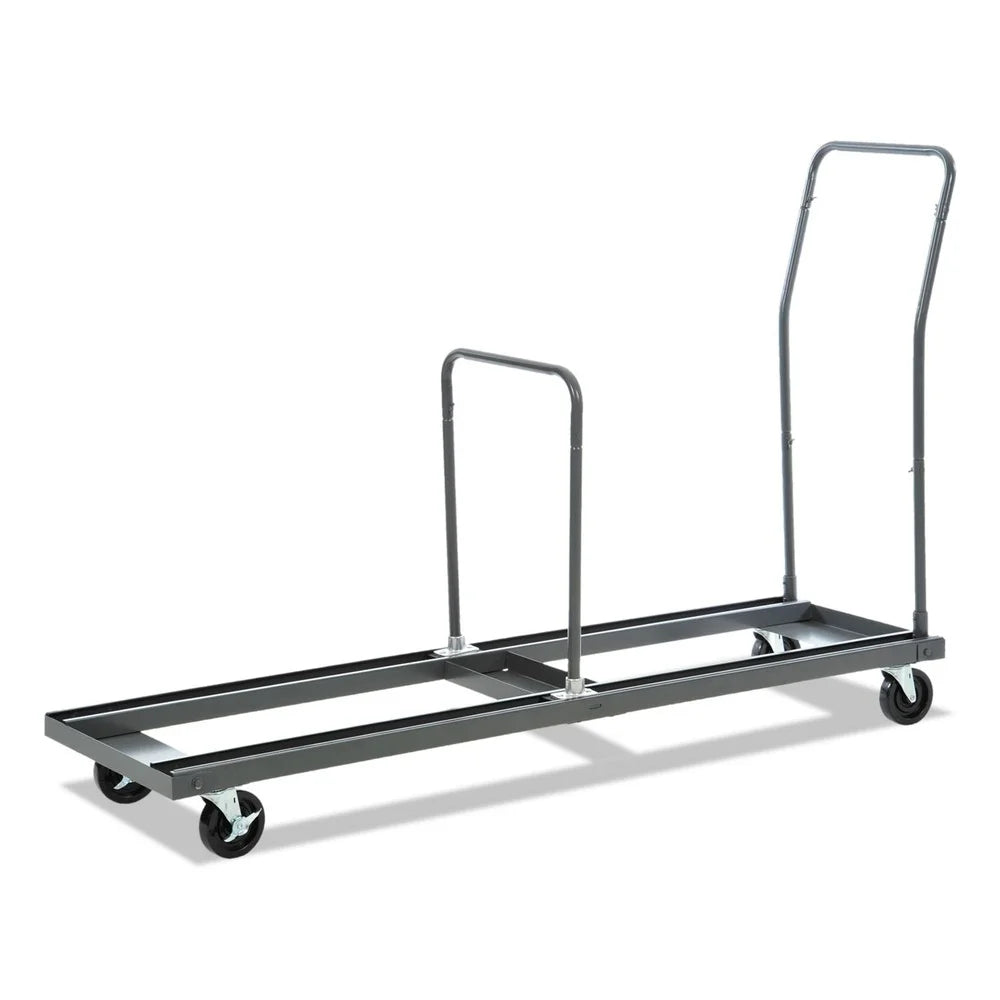 Alera ALEFTCART 20.86 in. x 50.78 in. to 72.04 in. x 43.3 in. 600 lbs. Capacity Metal Chair/Table Cart - Black