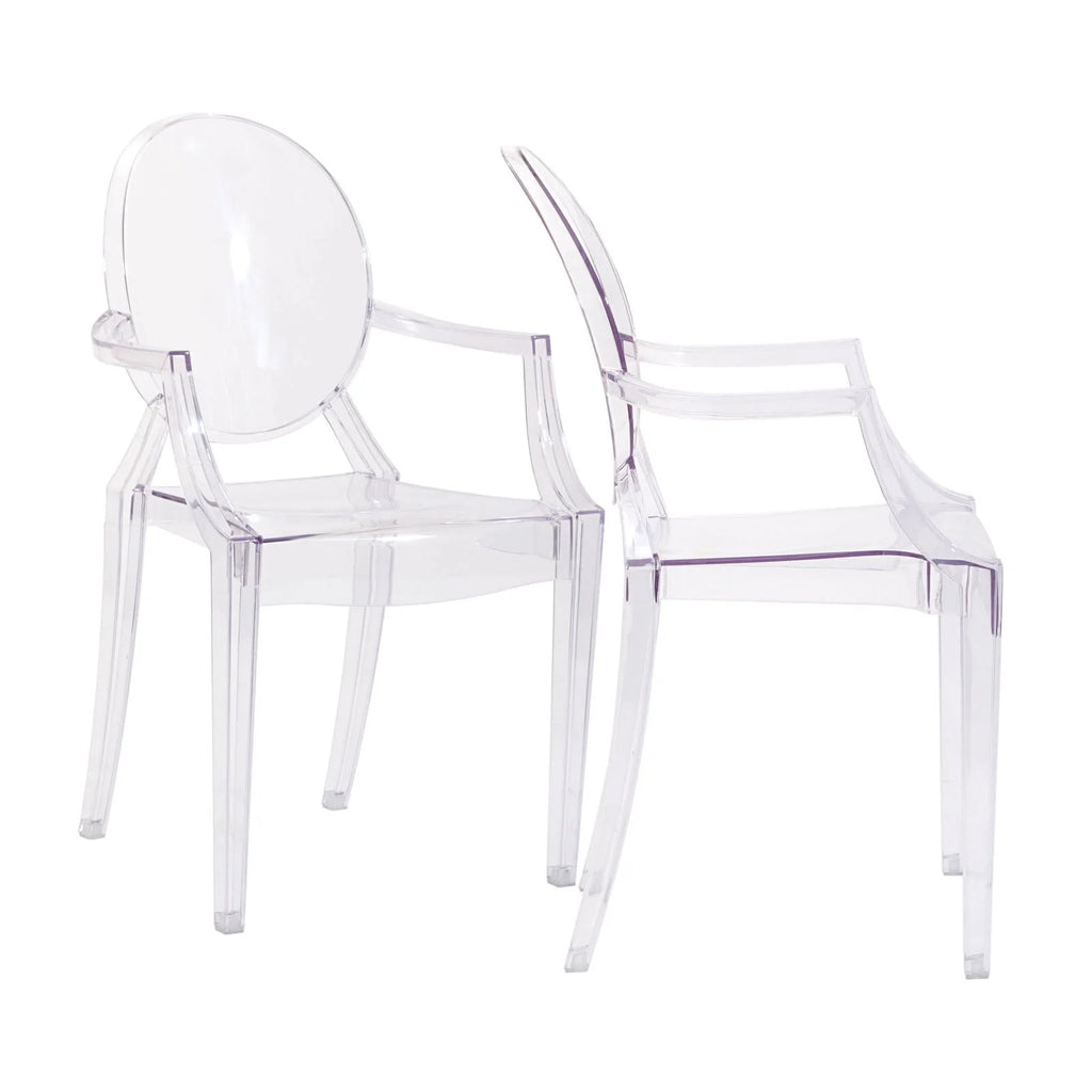 Modway Casper Miniature Chair in Clear, 3.5"l x 3.5"w x 6.5"h"