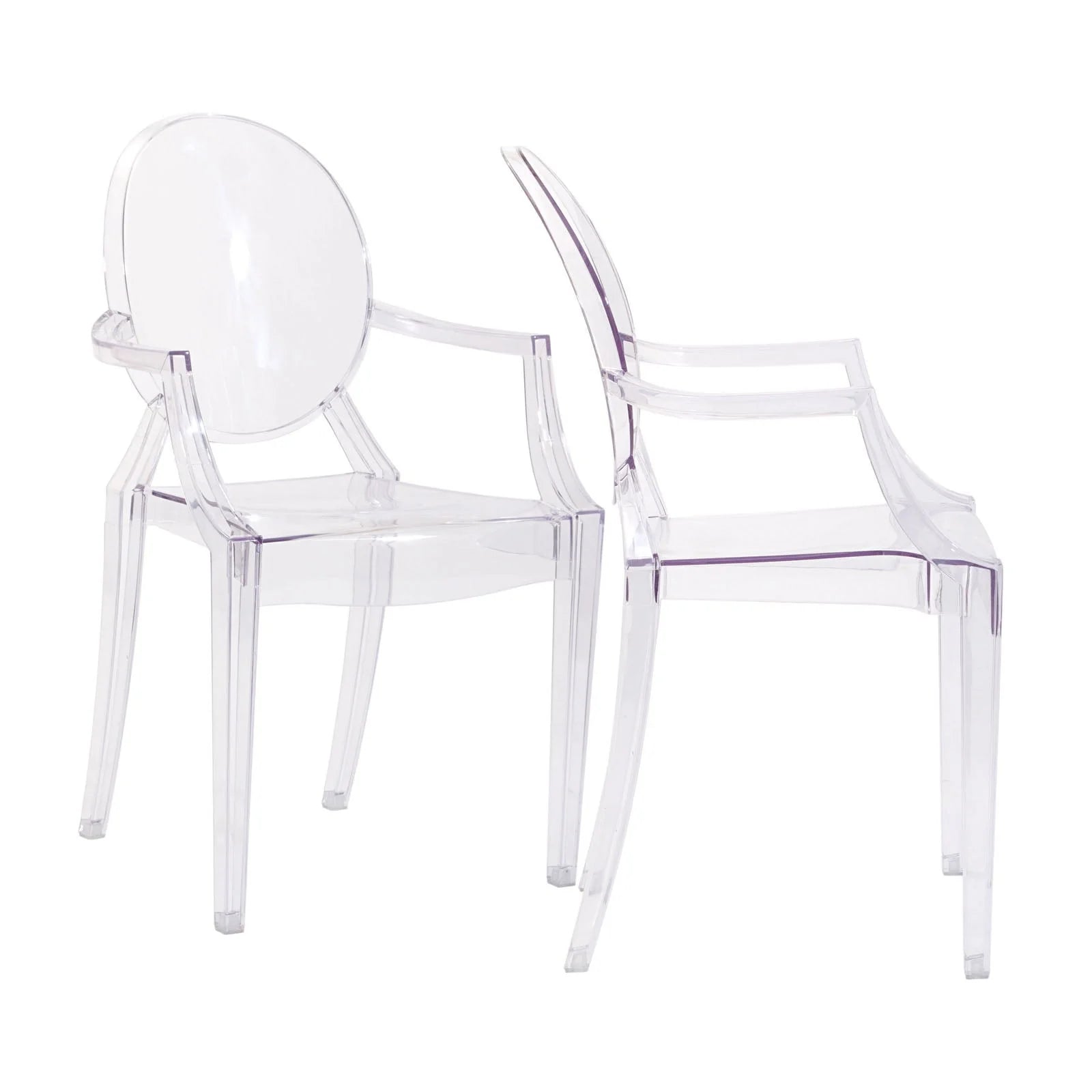 Modway Casper Miniature Chair in Clear, 3.5"l x 3.5"w x 6.5"h"