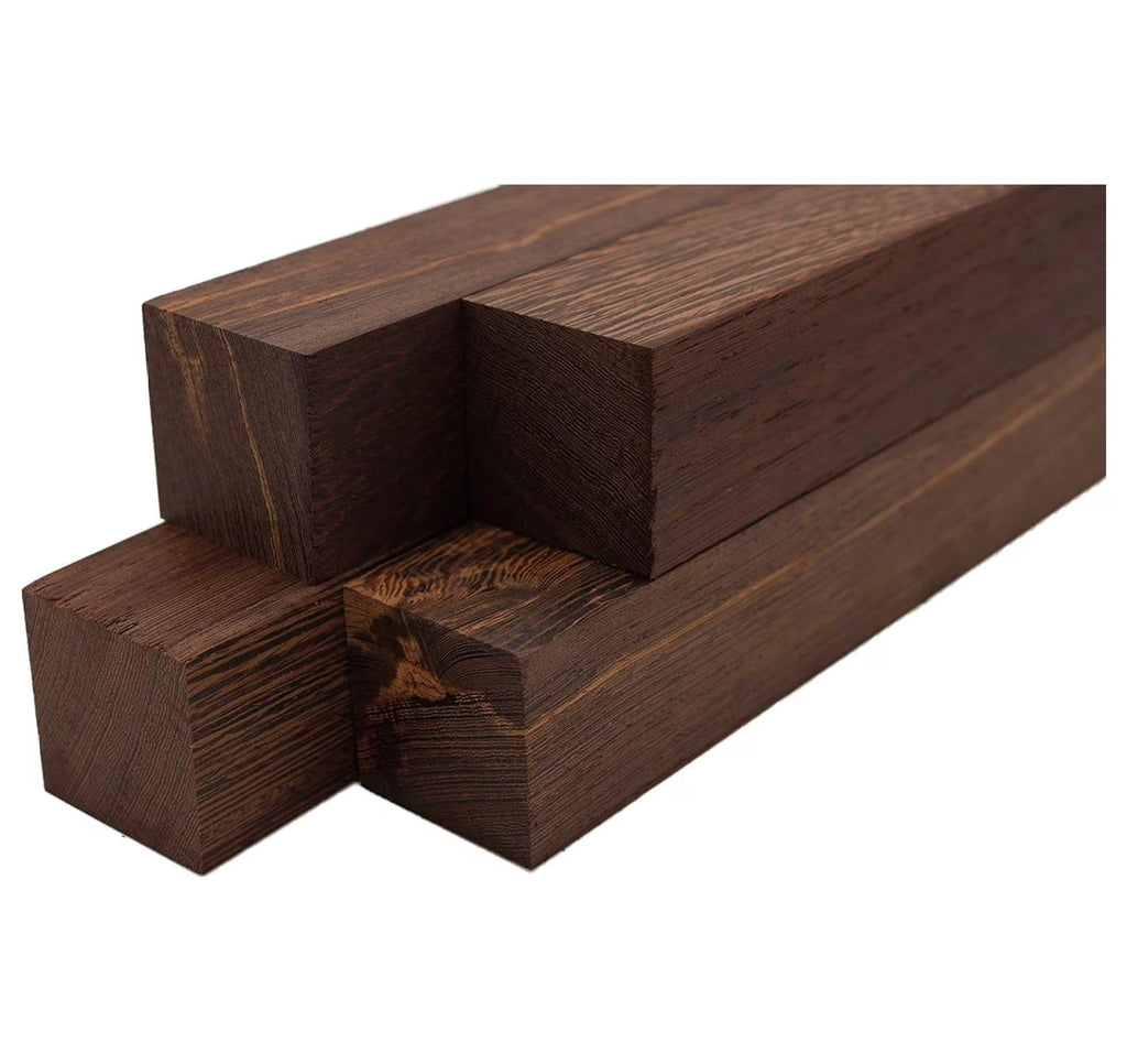 Wenge Lumber Turning Blanks 2" x 2" (4 Pcs) (2" x 2" x 18")