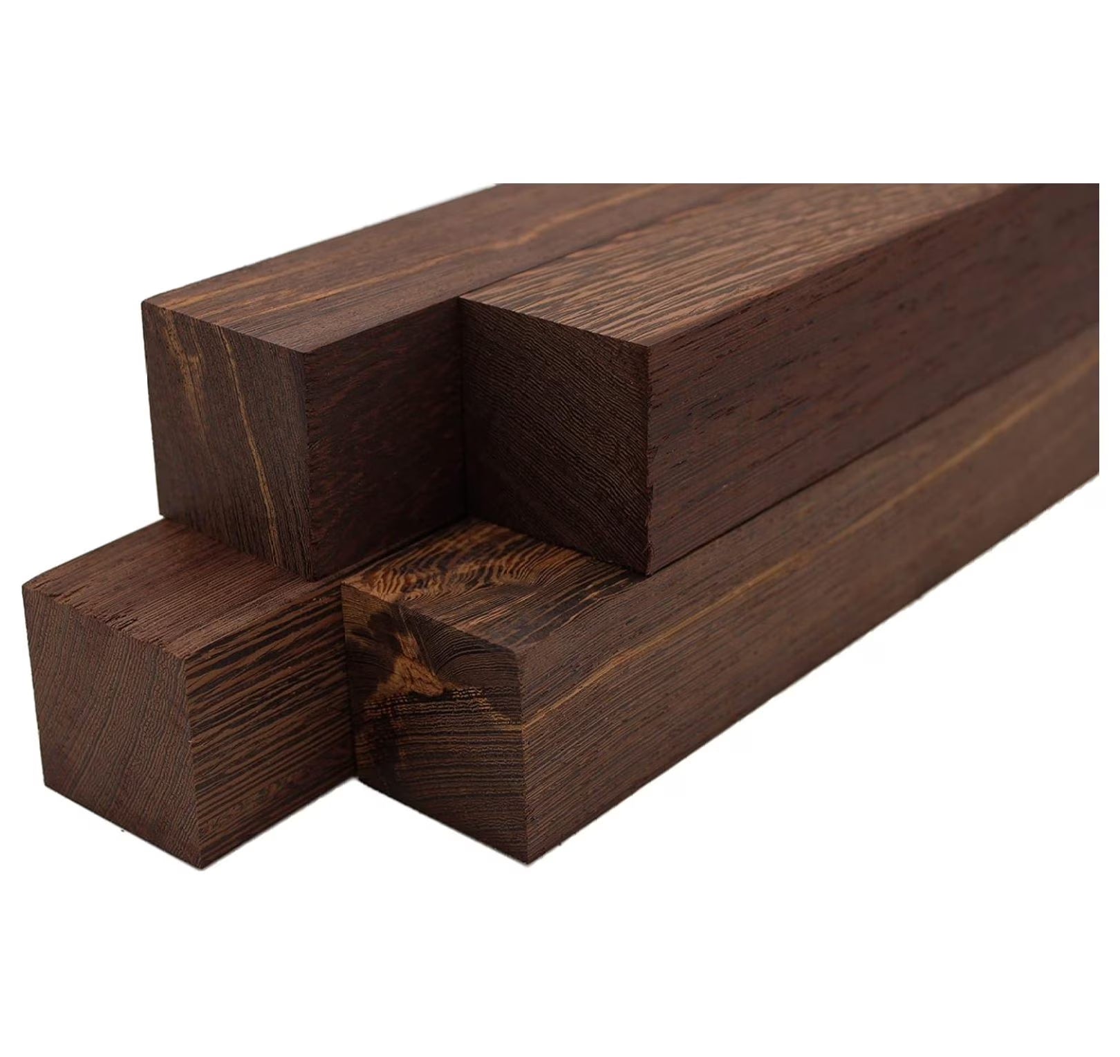 Wenge Lumber Turning Blanks 2" x 2" (4 Pcs) (2" x 2" x 18")