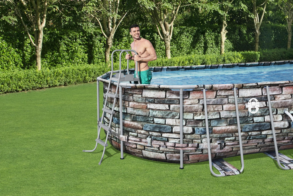 Coleman Power Steel 26 x 12 x 52 Oval Above Ground Pool Set