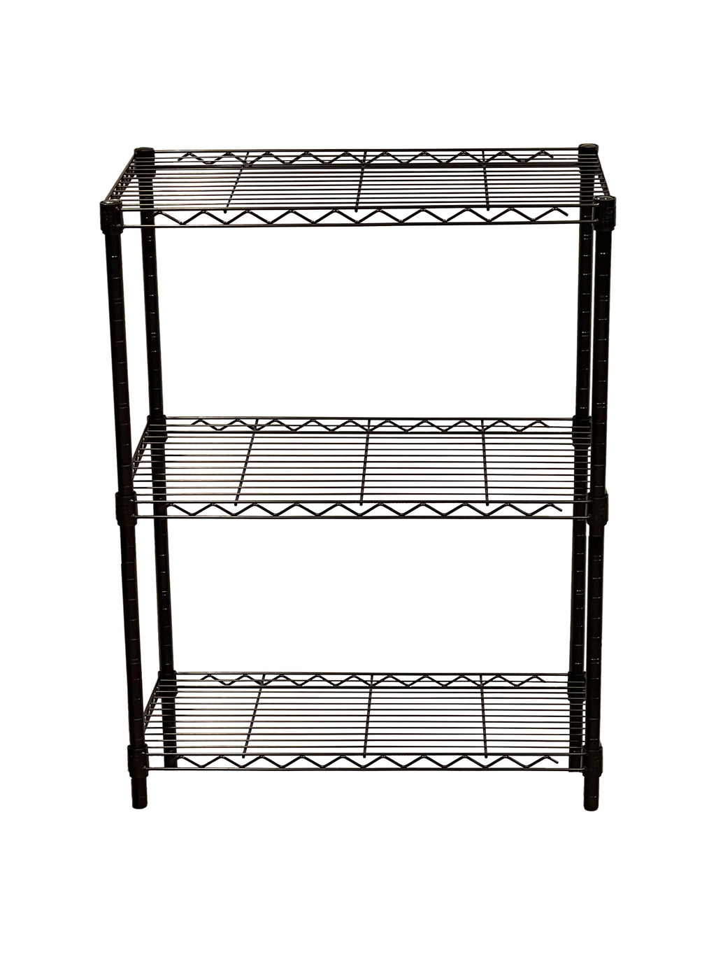 Juggernaut Storage Easy Assembly 24"W x 14"D x 30"H 3-Shelf Shelving Unit, Black