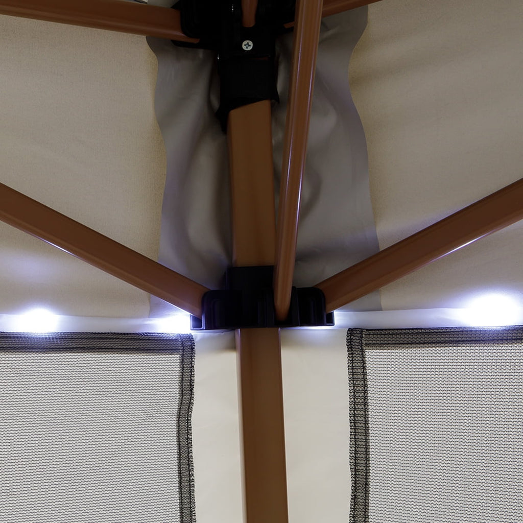 12' x 10' Glamping Hexagon Lighted Canopy
