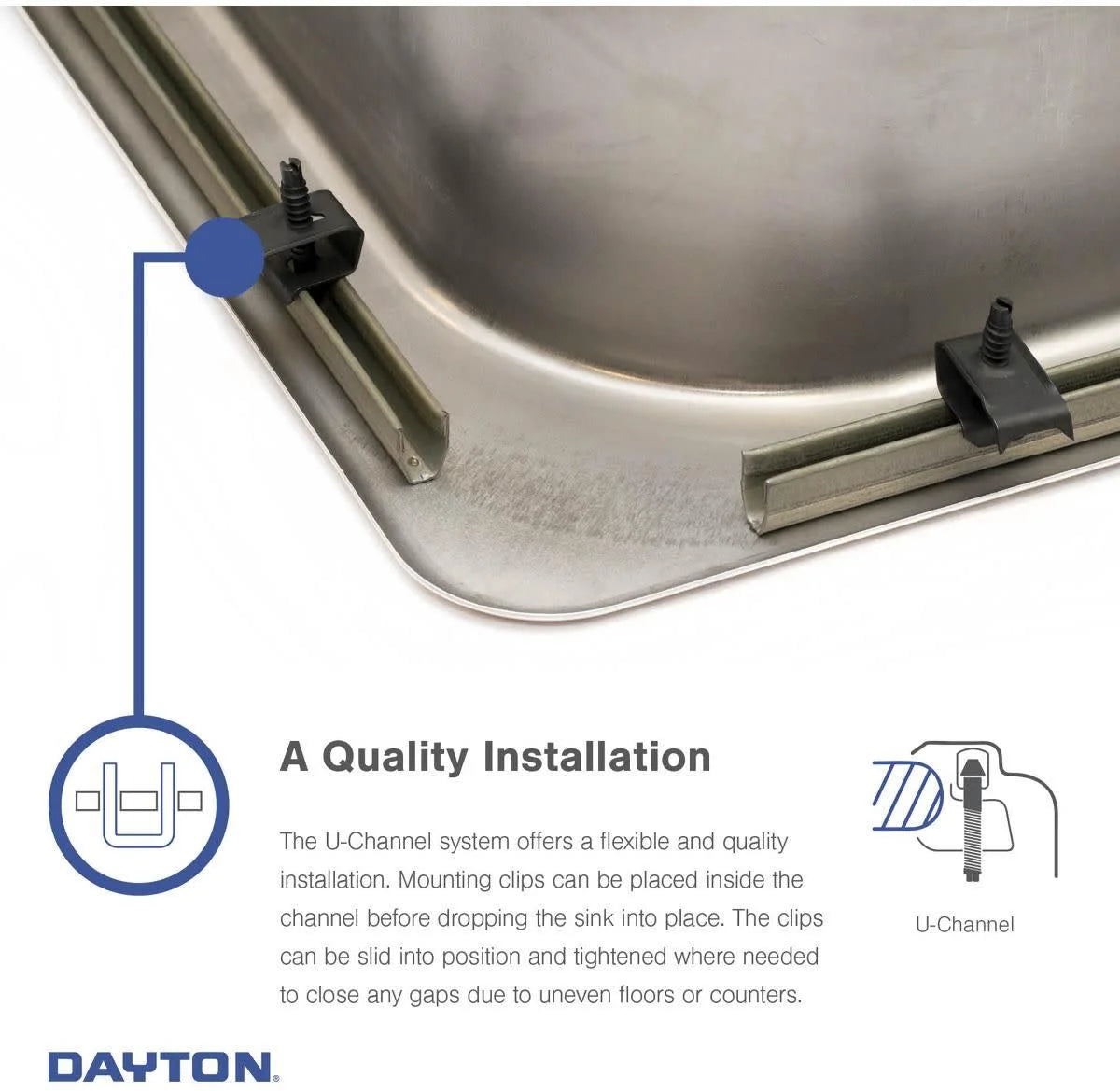 Elkay Dayton Stainless Steel 25" x 22" x 10-1/4", Single Bowl Drop-in Sink