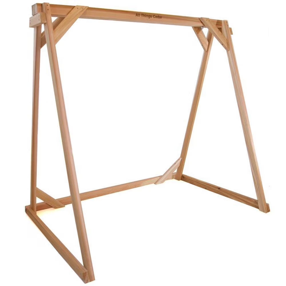 All Things Cedar AF72 Swing Frame | 6ft Premium Outdoor Swing Stand - 70L x 48W x 68H