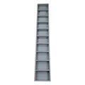 Minos Primed Gray On the Wall Spice Rack 69"h x 11"w x 3.5"d