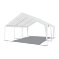 King Canopy Expandable Canopy 12' x 20' / 20' x 20', Steel Frame, 8-Leg, White